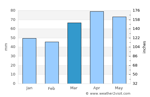 Detroit average rain in March