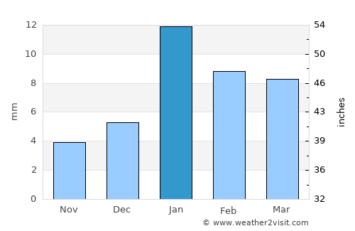 Dhaulpur average rain in January
