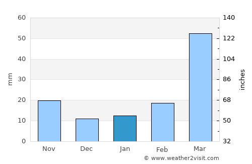 Dhing average rain in January
