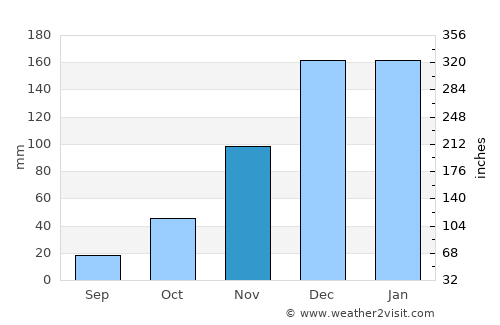 Didim average rain in November