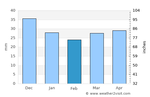 Dillingham average rain in February