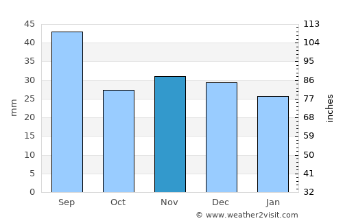 Dimăcheni average rain in November