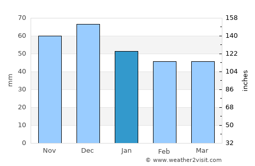 Dimitrovgrad average rain in January