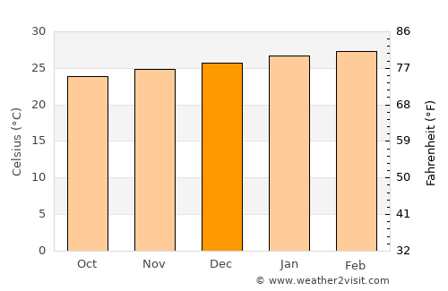 Disney average temperature in December