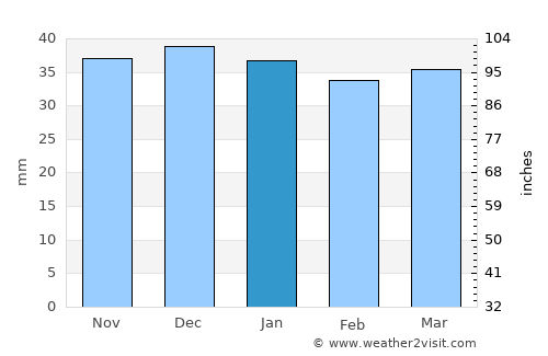 Ditrău average rain in January