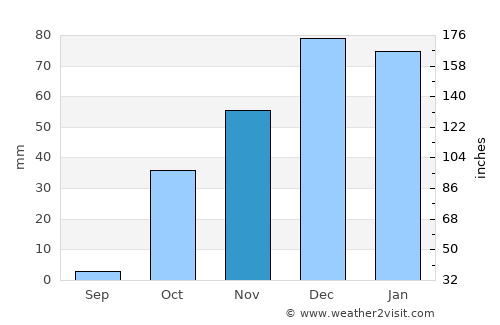 Diyarbakır average rain in November