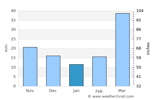 Dodge City average rain in January