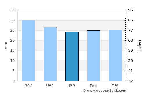 Dolhasca average rain in January