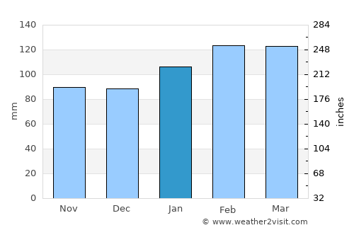 Dolores average rain in January