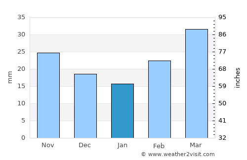 Dolyar average rain in January