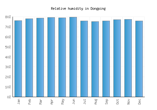 Dongping relative humidity averages