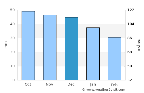 Donskoy average rain in December