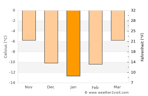 Dorotea average temperature in January