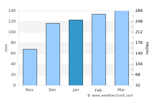 Dothan average rain in January
