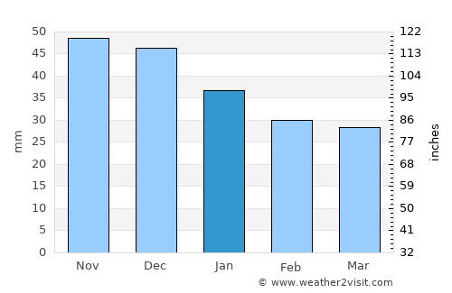 Drezna average rain in January