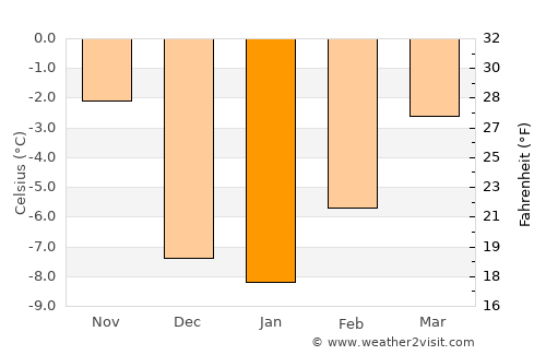 Driggs average temperature in January