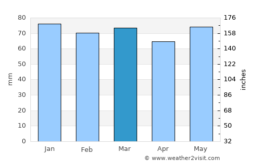 Другово average rain in March