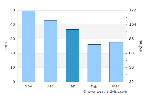 Dubrovka average rain in January