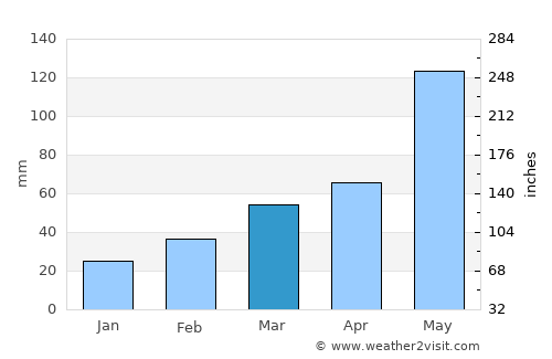 Duncan average rain in March