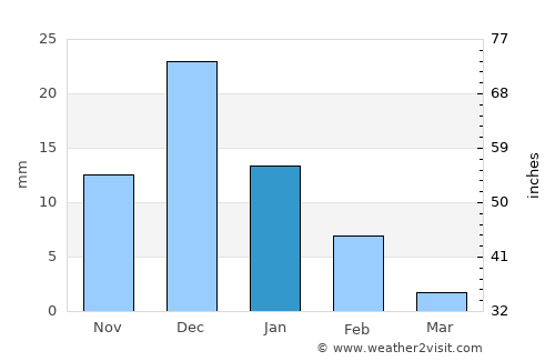 El Burrión average rain in January
