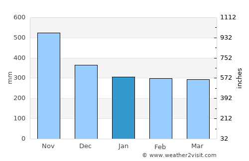 El Cairo average rain in January