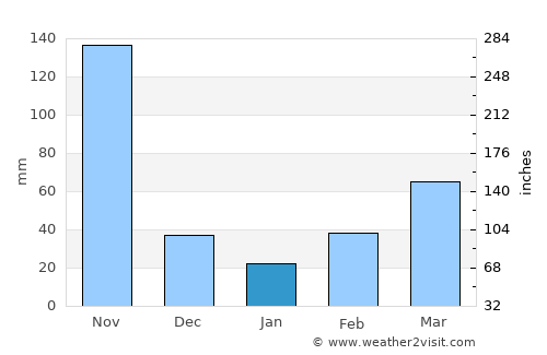 El Copey average rain in January