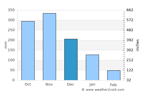 El Porvenir average rain in December
