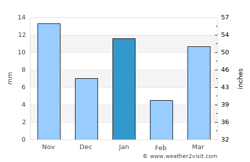 El Sauz average rain in January