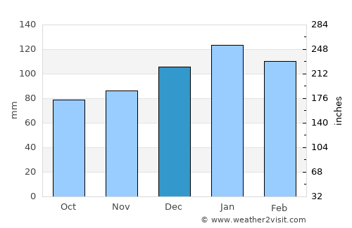 Elberton average rain in December