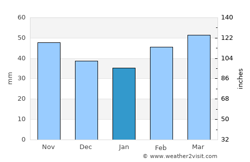 Eleşkirt average rain in January