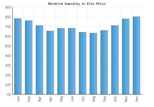 Elin Pelin relative humidity averages