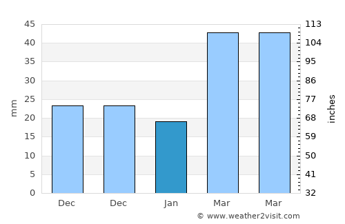 Elk River average rain in January