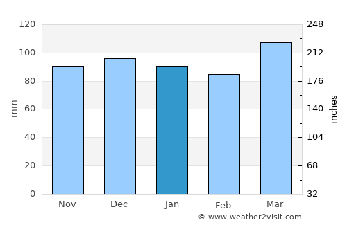 Elkins average rain in January