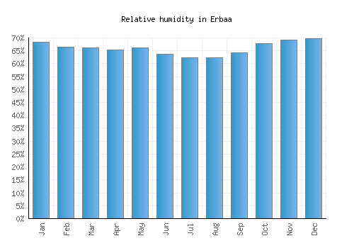 Erbaa relative humidity averages