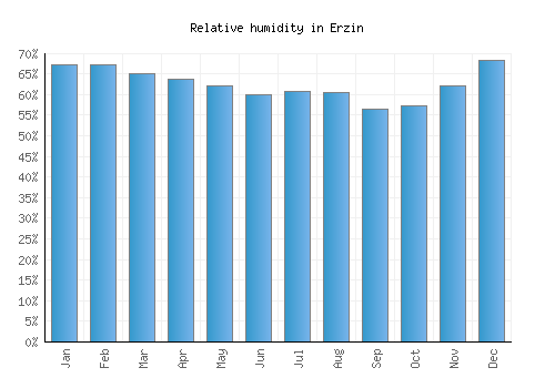 Erzin relative humidity averages