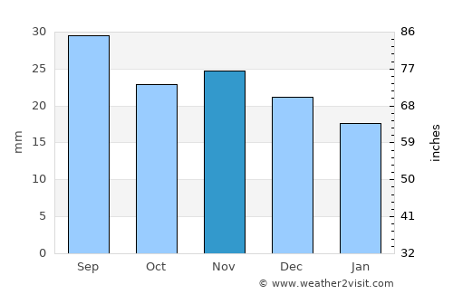 Fairbanks average rain in November