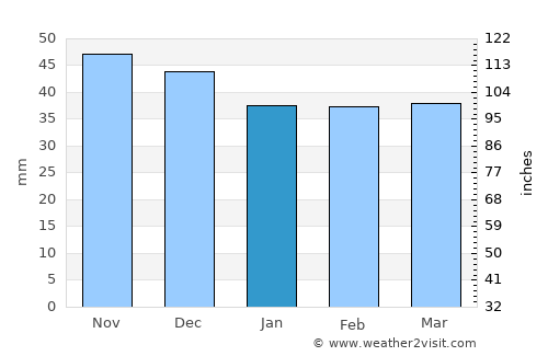 Fălcoiu average rain in January