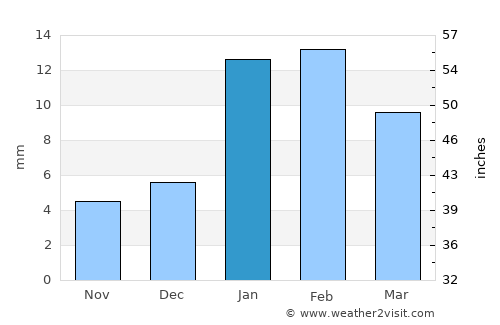 Farrukhnagar average rain in January