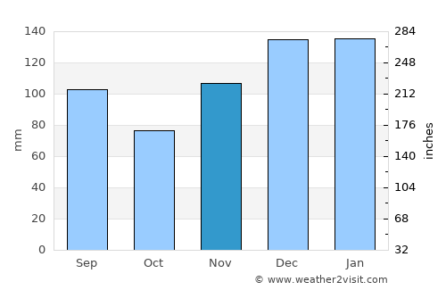 Fayetteville average rain in November