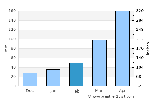 Felege Neway average rain in February