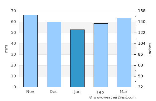 Fengshan average rain in January