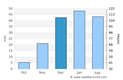 Fereydūnshahr average rain in December
