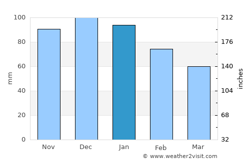 Fernie average rain in January