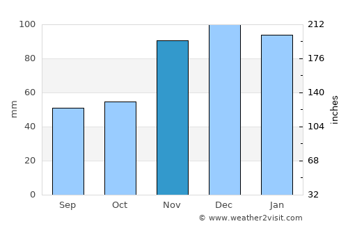 Fernie average rain in November
