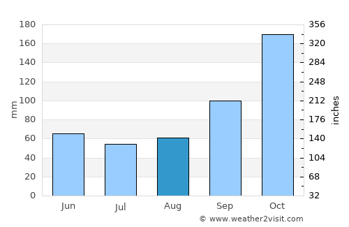 Ferraz de Vasconcelos average rain in August