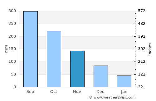 Fish Town average rain in November
