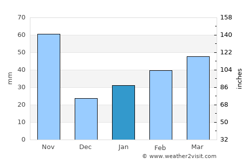 Florida average rain in January