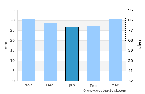 Frătăuţii Noi average rain in January