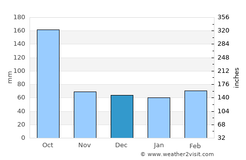 Freeport average rain in December
