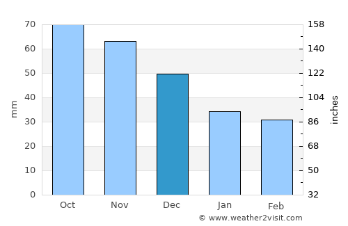 Freeport average rain in December